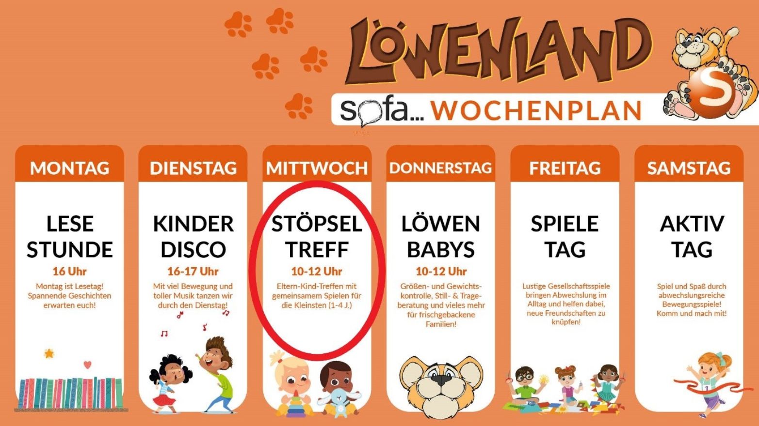wochenplan stöpseltreff löwenland seiersberg